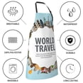 thumbnail image 5 of Kdxio World Travel Apron with Pockets Adjustable Kitchen Aprons for Men Women Waterproof Aprons for Cooking,Drawing,Crafting, Baking Household Cleaning, 5 of 8
