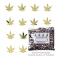 thumbnail image 2 of Confetti Marijuana Leaf 3/8" Gold - Half Pound (8 oz) - CCL9712, 2 of 8