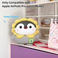 thumbnail image 2 of Cool Funny 3D Cartoon Estética Estilo Kawaii Diseñado Protector Airpod Pro Funda de Silicona con Llavero para Mujeres Hombres Niñas Niños Niños (Pingüino Girasol) TUNC Sencillez, 2 of 5