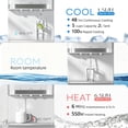 thumbnail image 7 of Nepsam Bottom Loading Water Cooler Dispenser - Hot, Cold & Room Temperature Water, 3 Spout Vertical Water Dispenser for 5 Gallon Bottles, Stainless Steel Design for Home & Office, 7 of 7