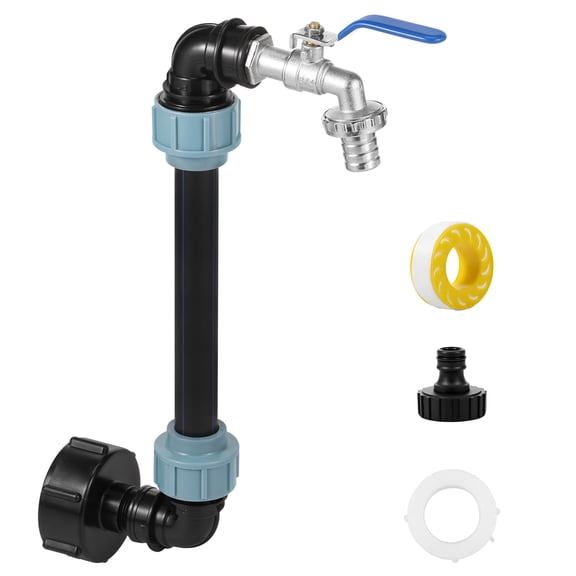 Zinc Alloy IBC Tank Adapter Set Versatile High Strength IBC Adapter Connection Kit With 3/4 Inch Standard Tap Interface for 1000L Rainwater Tank Rain Barrel