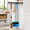 Black-36cm/14.17inch, variant on Black 41cm/16.14inch Pull Out Broom Holder With Adjustable Double Row Sliding Hook