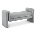 thumbnail image 1 of Meridian Furniture Stylus Grey Fabric Bench, 1 of 7