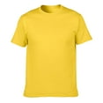 thumbnail image 1 of Dvprdro Hauts d'Été pour Femmes Liquidation Mode Uni Col Rond Manches Courtes Tunique Blouse Décontractée Chemises d'Été Hauts, 1 of 3