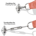 thumbnail image 3 of Yescom Rectangle Sun Shade Sail Hardware Kit 5" 304 Anti-Rust Stainless Steel M6 Accessory for Outdoor Cover Canopy, 3 of 9