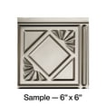 thumbnail image 1 of FASÄDE Traditional Style 4 Decorative Vinyl Backsplash Panel in Brushed Nickel (6X6 Inch Sample), 1 of 5