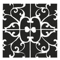 thumbnail image 4 of Adhesivo de pared con efecto espejo 3D de 32 frases, paneles decorativos impresos con imágenes de deterioro Negro, 4 of 8