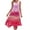 Pink, variant on Teissuly Women's Casual Summer Dress Sleeveless Sundress Hankerchief Hem Maxi Tank Dresses Beach Dress With Pockets