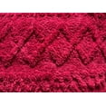 thumbnail image 5 of Sherpa Burgundy Embossed Throw Plush Cozy Super Soft Bed Blanket, 5 of 5