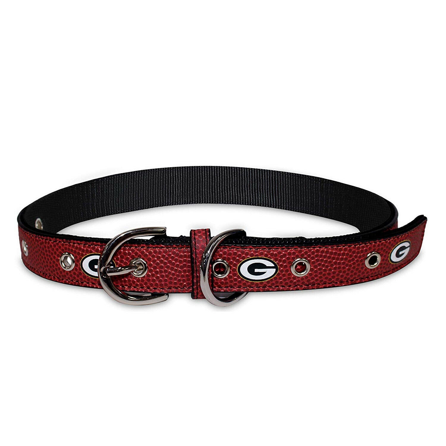 Pets First NFL Green Bay Packers Best Dog Collar NFL Signature PRO PVC-Leather Premium - Medium