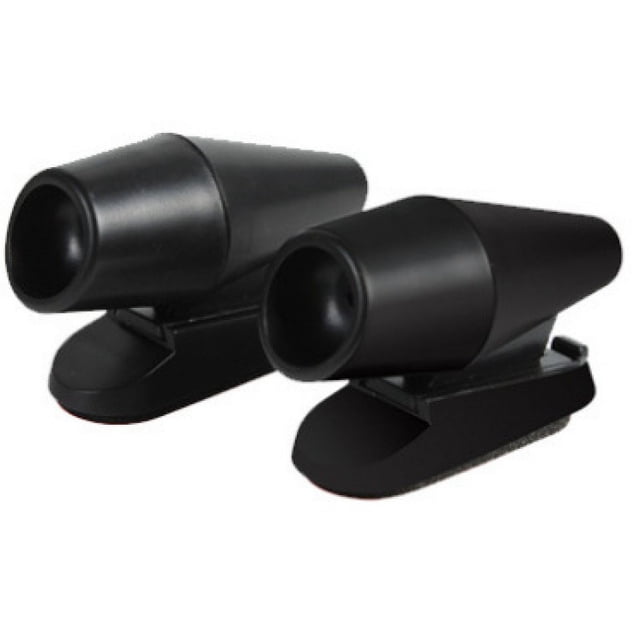 2 paquetes de dispositivos repelentes de silbatos de ciervo, silbato de advertencia de ciervo para coche, silbatos de ciervo que evitan colisiones (negro)