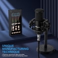 thumbnail image 3 of Sound and Microphone Set Professional Sound Cardioid Condenser Microphone Set with Basic Accessories Luxury Audio Microphone Kit for Live Streaming Gaming Entertainment (Black), 3 of 5