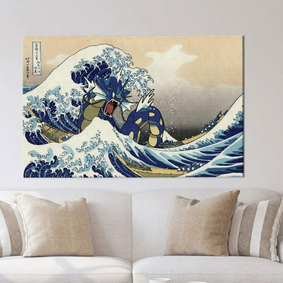 Personalized Wave Off Kanagawa 3D Canvas Reproduction Artwork Ideal for Wedding Decor or Unique Wedding Gift Featuring The Great Wave Japanese Art