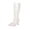 White, variant on RoamHome Women's Fashion Mid-Calf Boots Solid Pointed Toe Slip-On Stiletto Heel Chic Elegant Dressy Boots for Evening Party Daily Casual Wear