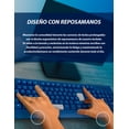 thumbnail image 2 of TECLADO GETTTECH COLORFUL GGK-ESMWR-02-BL CON REPOSA MANOS USB TECLAS HASTA 8 MILLONES DE PULSACIONES AZUL, 2 of 12