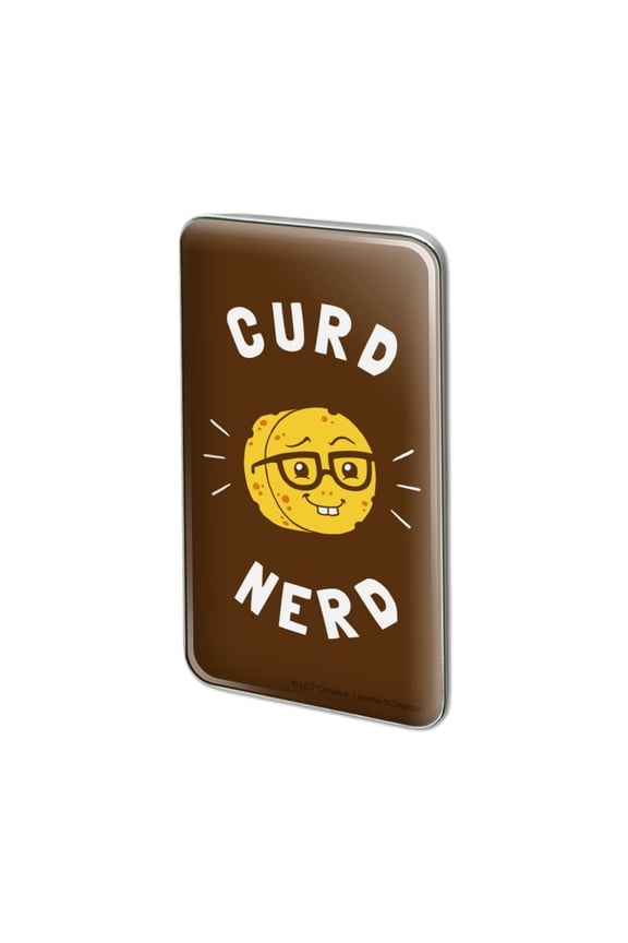 Curd Nerd Cheese Funny Humor Metal Rectangle Lapel Hat Pin Tie Tack Pinback