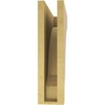 thumbnail image 4 of 4"W x 16"D x 16"H Thin Moab Rough Cedar Woodgrain TimberThane Corbel, Primed Tan, 4 of 6