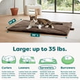 thumbnail image 3 of FurHaven ThermaNAP Self Warming Cat Mat & Dog Bed for Crates with Self-Warming Technology for Cozy Rest, Fully Machine Washable, Large, Quilted Faux Fur, Espresso, 3 of 9