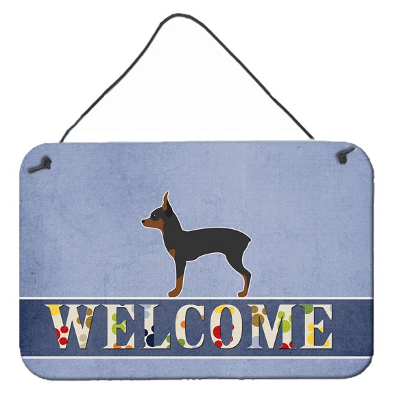 Carolines Treasures BB5491DS812 Toy Fox Terrier Welcome Wall or Door Hanging Prints