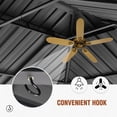 thumbnail image 4 of EAGLE PEAK 12x18 Outdoor Wood Look Aluminum Frame Gazebo with Galvanized and Powder Coated Steel Double Roof, Includes Netting and Curtains, 4 of 6