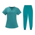 thumbnail image 2 of Ensemble de Gardien d'Infirmière pour Femmes, Tenues de Travail, Pantalon Long Doux, Uniforme d'Infirmière, Sarrau TG, 2 of 7