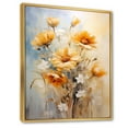 thumbnail image 2 of Designart "Beige Sunflowers love expression III" Floral & Botanical Floater Framed Canvas Print, 2 of 7