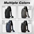 thumbnail image 5 of Auricz Bag DOTH Carbon Fiber Streamline Anti-theft Sling Bag, USB Charging Sport Sling, Waterproof Shoulder Backpack, Sports Crossbody Bag, 5 of 8