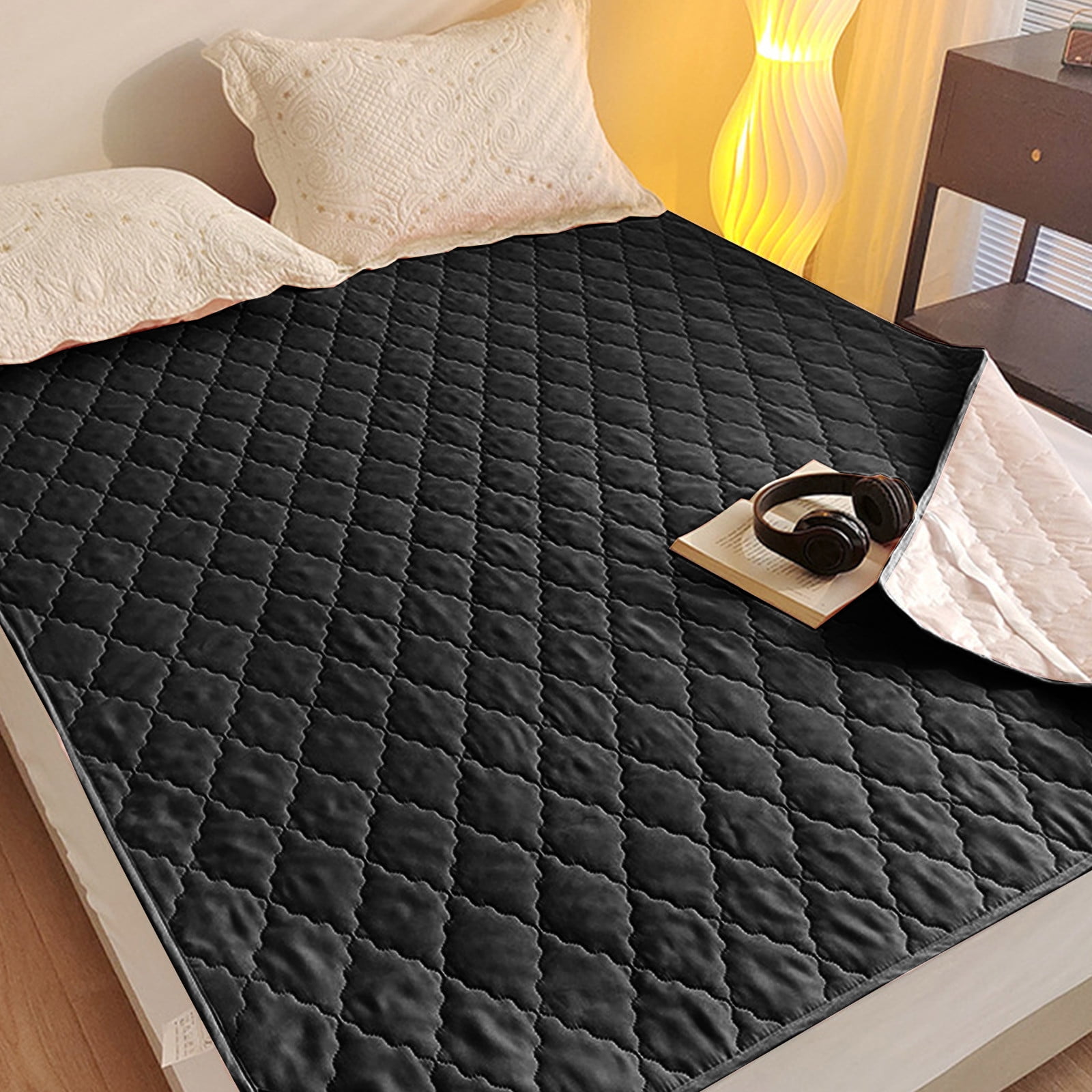 Hmgxay Waterproof Mattress Protector, Cozy Sleep Soft and Breathable Bed Mattress Cover, Dusting Proof Mattress Pad Cover, Fitted Quilted Mattress Cover(59.0x78.7 Inches)