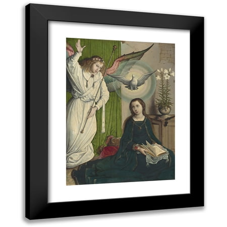 Juan de Flandes 11x14 Black Modern Framed Museum Art Print Titled - The Annunciation (C. 1508-1519)