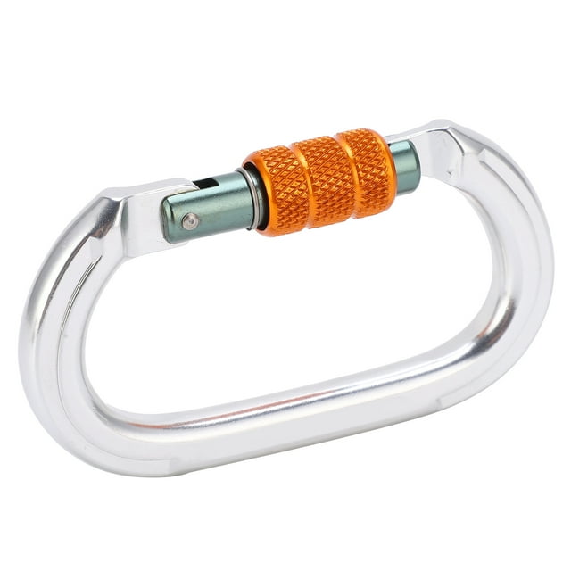 Mosquetón de escalada con clip, mosquetón de bloqueo con clip, mosquetones de aluminio con cierre giratorio, mosquetones caribeños de alta resistencia, acabado de lujo