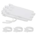 thumbnail image 1 of Uxcell Bridas de Cable Reutilizables, Organizador de Cuerda con Cierre de Gancho y Bucle Ajustable Blanco 130, 1 of 7