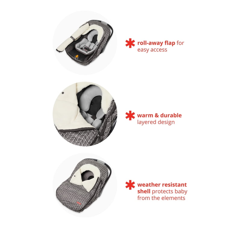 Skip Hop Stroll & Go Car Seat Cover, Grey Feather photo 4