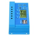 thumbnail image 3 of Parámetro Controlador Solar Ajustable PWM Pantalla LCD 2 USB Regulador Solar Azul 12V 24V, 3 of 7