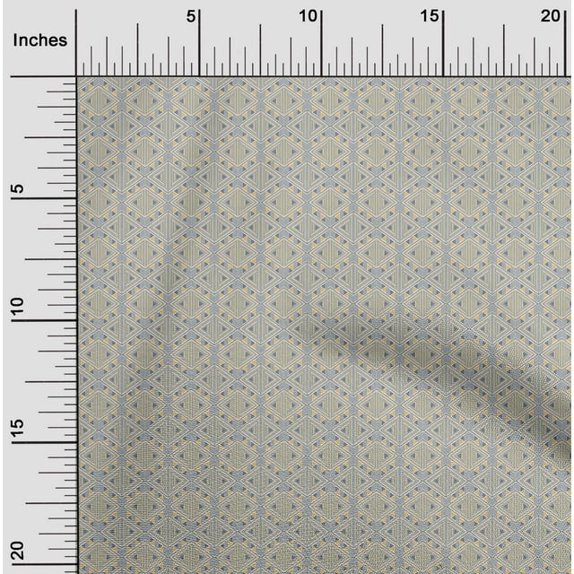 oneOone Viscose Jersey Fabric Triangle Geometric Printed Craft Fabric BTY 60 Inch Wide