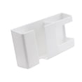 thumbnail image 4 of Soporte de pared de enchufe de teléfono de almacenamiento de Control remoto de multifunción para cocina sa de estar Blanco Sunnimix Estante de almacenamiento organizador, 4 of 7