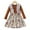 Brown, variant on LYMAYTER Kids Girls Floral Dress Spring Fall Lace Long Sleeve Princess Dress Toddler Splicing Casual Sundress for 2-6 Years