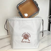 Women Lunch Bags for Work,Large Capacity Insulated Lunch Tote,Tote Lunch Box for Work,School,Picnic,Fishing,White,Oxford Cloth,