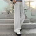 thumbnail image 6 of Ccpelsie Girls Spring Casual Lounge Pants Wide Leg Loose Fit Sweatpants Elastic Waist Drawstring Joggers for Home Comfort(A01-Light Gray,5-6 Years), 6 of 7