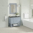 thumbnail image 3 of James Martin Vanities 36" Single Vanity, Bright White w/ 3 CM Parisien Bleu Top, 3 of 7