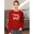thumbnail image 2 of Do What Makes You Happy Groovy. Sweatshirt Women -Image by Shutterstock, Female 4X-Large, 2 of 4