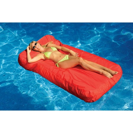 - Swimline Solstice 15030R SunSoft Swimming Pool Inflatable Fabric Lounger Red