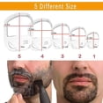 thumbnail image 4 of Plantilla para afeitarse la perilla en 5 tamaños, guía para moldear la barba, plantilla para dar forma y estilizar la barba para hombres, 4 of 5