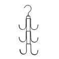 thumbnail image 1 of Rotated Handbag 360 Degree Rotating Hook Clothes Organizer Bag Hanger Multifunctional Sturdy Space-saving Wardrobe Black, 1 of 9