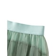 thumbnail image 4 of Douhoow Women Rainbow Tulle Skirts Gradient Tiered Ruffles Elastic Waist Swing Midi Cake Skirt, 4 of 7