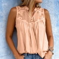 thumbnail image 4 of Dxzfnsa Tank Top Women Summer 2026 Lace Casual Spring V Neck Sleeveless Tee Shirt Basic Trendy Beach Vacation Outfits Clothes S-5XL, 4 of 9