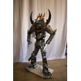 thumbnail image 4 of Nifao Colorfull impresive Statue of a warrier made of metal scraps – Outdoor Garden Decor Sculpture, 48"L x 20"W x 82"H, 4 of 12