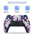thumbnail image 4 of Skin Sticker for PS5 Slim Standard PS5 Pro Disc Digital Edition Console and Controllers Decals for Playstation 5 (Leafs Dark,PS5 Slim Disc Edition), 4 of 5