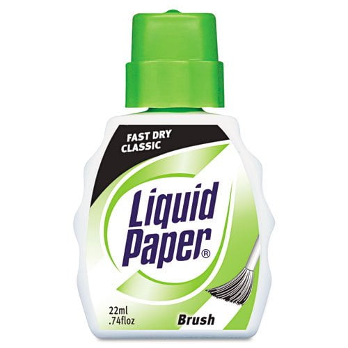 Paper Mate Liquid Paper Fast Dry Correction Fluid, 22 ml, White, 12