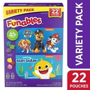 Funables Paw Patrol and Baby Shark Variety Fruit Snacks, 17.6 oz, 22 Count