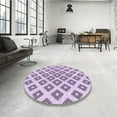 thumbnail image 4 of Ahgly Company Machine Washable Indoor Rectangle Transitional Purple Flower Purple Area Rugs, 2' x 4', 4 of 7